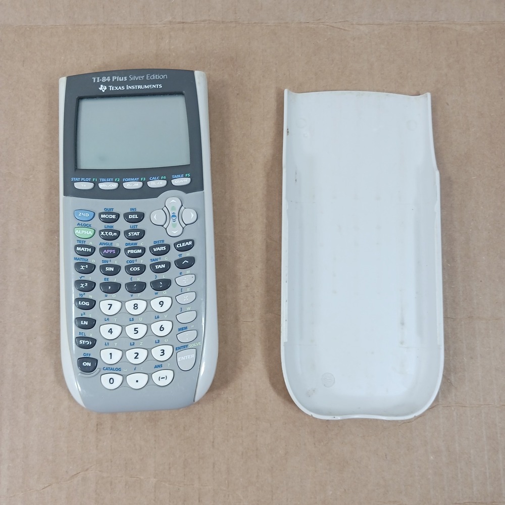 Texas Instruments TI-84 Plus Silver Edition Graphing Calculator White Gray